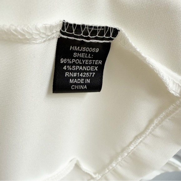 NWT Haute Monde White Blazer Jacket Elegant Classic Sophisticated Size Large - Picture 9 of 13